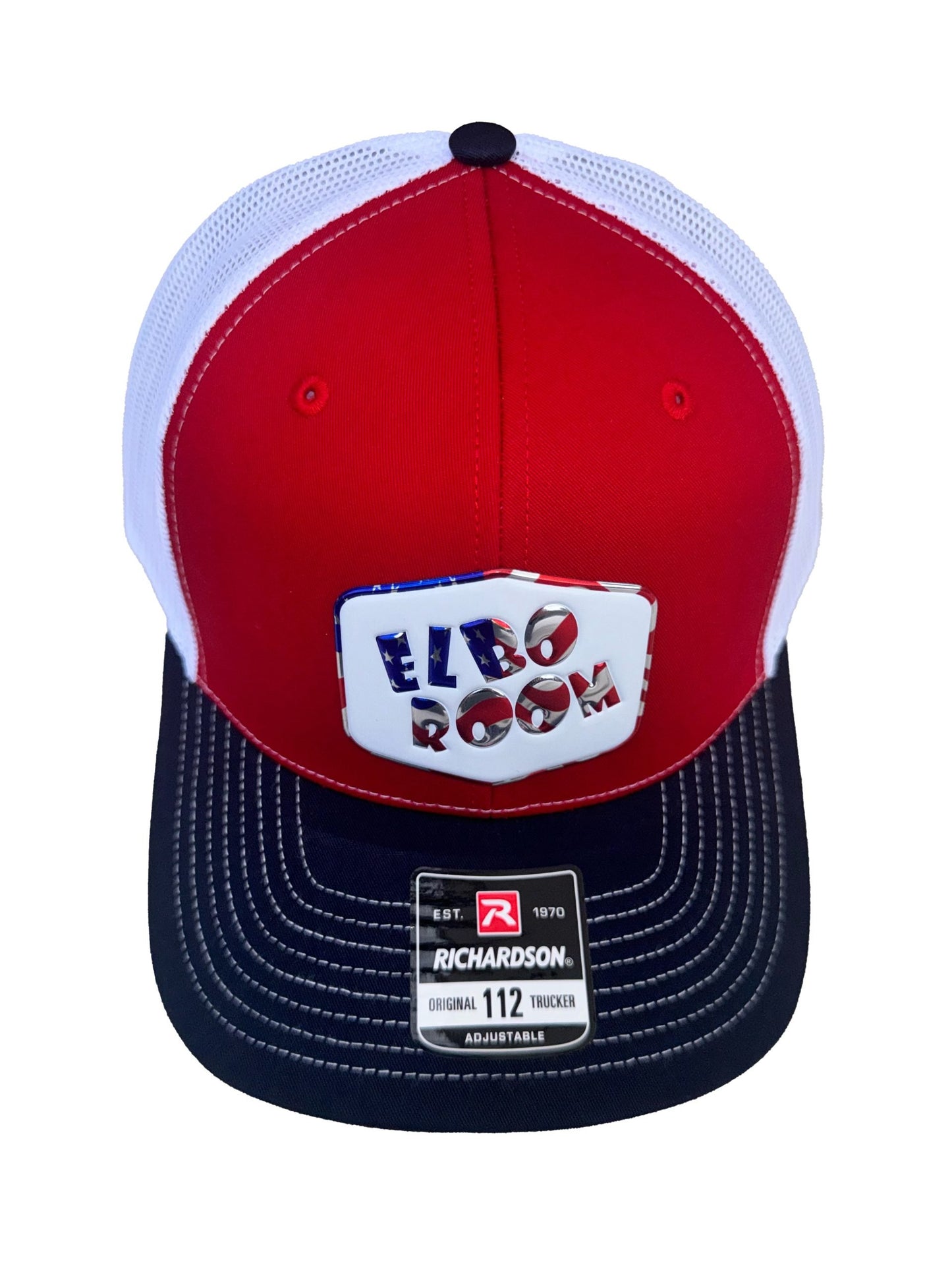 Red and White Elbo Room Richardson Original Hat