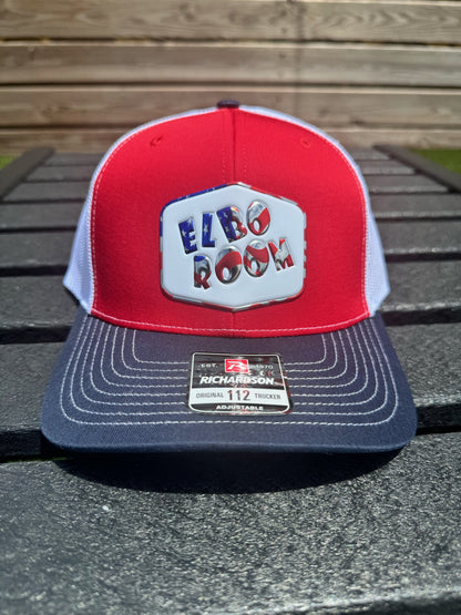 Red and White Elbo Room Richardson Original Hat