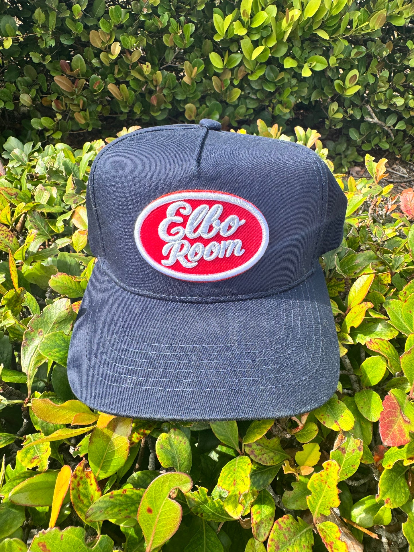 Navy and Red and White Patch Elbo Room Hat
