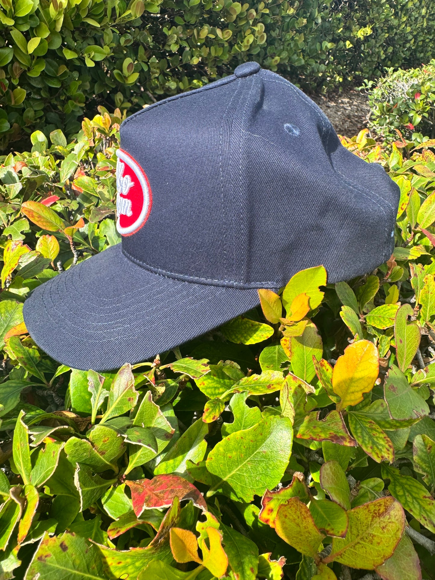 Navy and Red and White Patch Elbo Room Hat