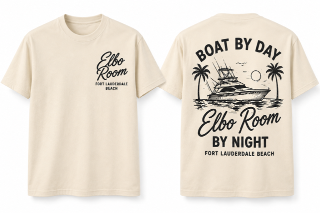 Boat By Day Elbo Room by Night Tshirt