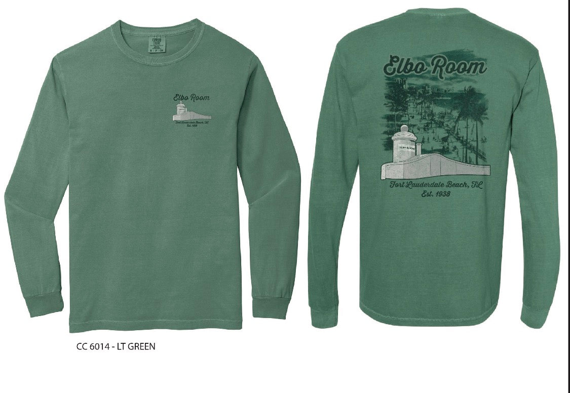 Long Sleeve Green Elbo Room Tshirt